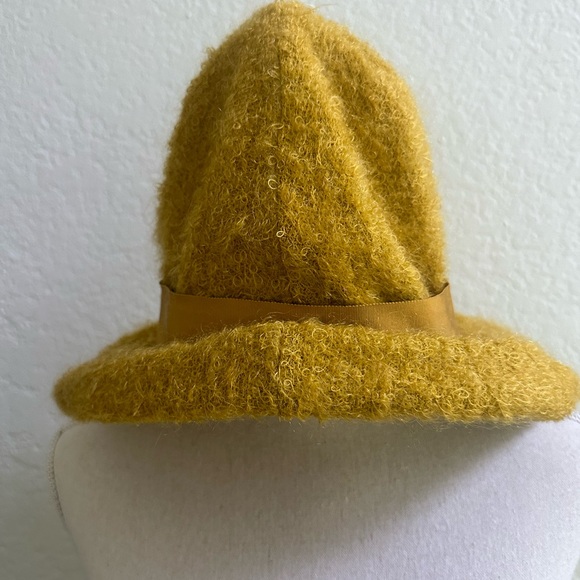 Vintage Christian Dior chapeaux Paris New York hat sunflower yellow size small - Picture 5 of 5